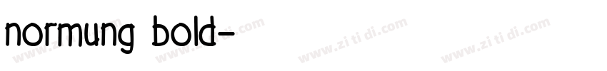 normung bold字体转换